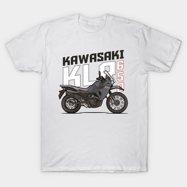 KLR 650 - Grey T-Shirt by Tomislav Lozić